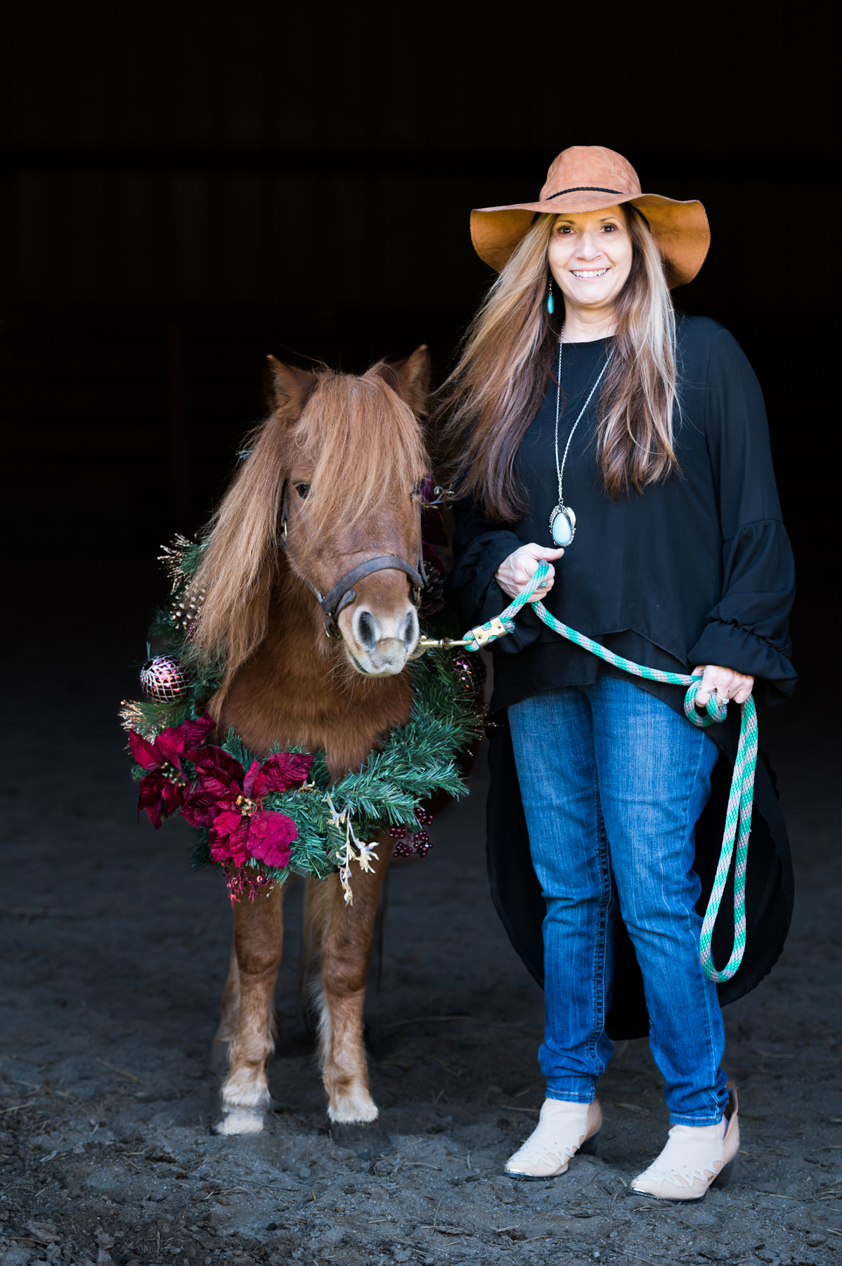 Christmas In the Barn, St. Louis Mo, Christmas, Holiday Photos with pets, holiday photos with horse, Southern IL